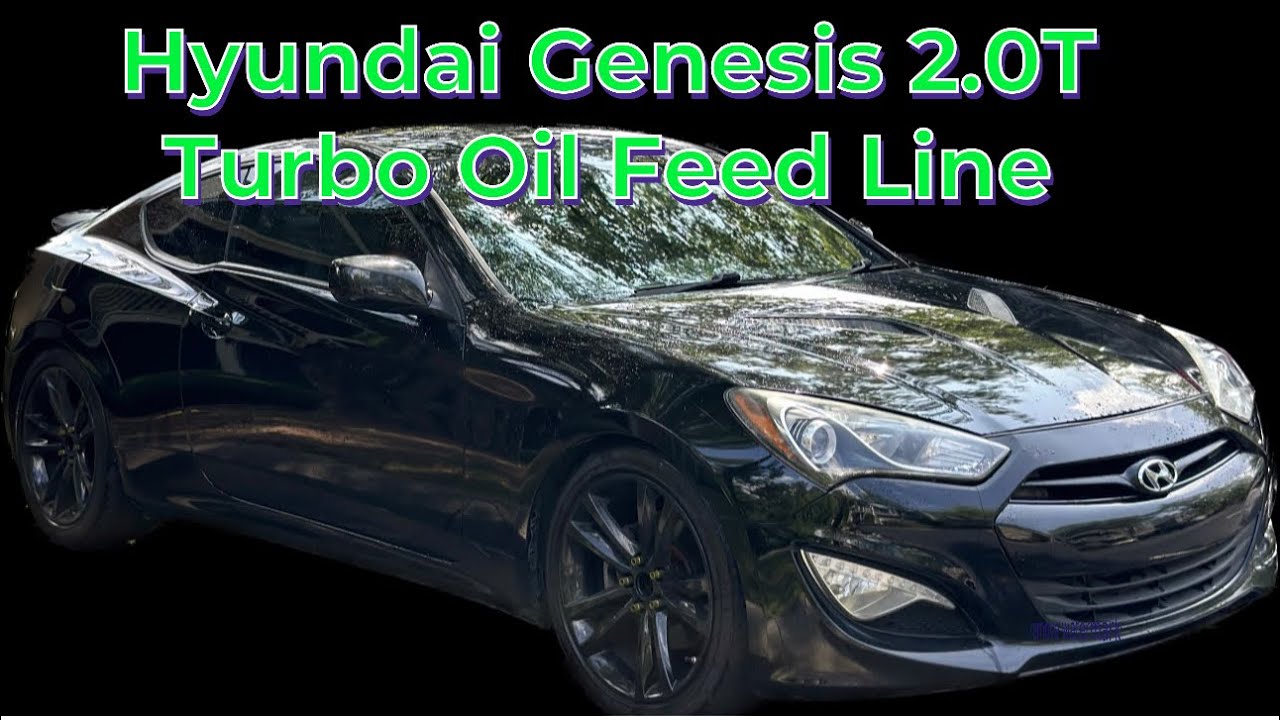Замена маслопровода турбонаддува Hyundai Genesis 2.0T 2014 года (устранение течи масла)