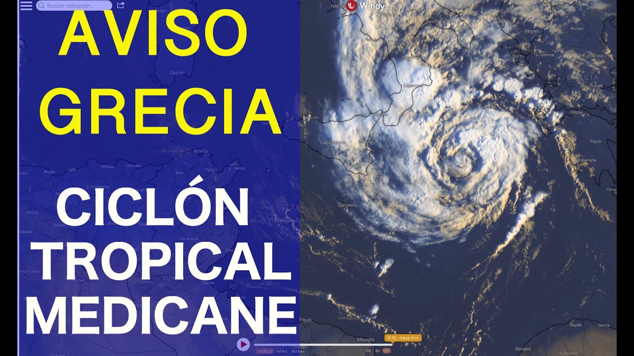 Se forma un Ciclón Tropical en el Mediterráneo - Medicane - 17-9-2020