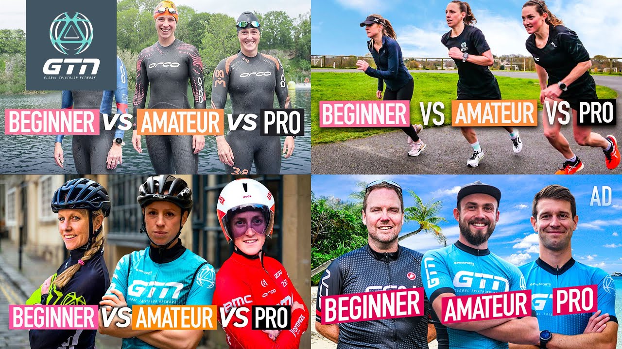 Beginner vs Amateur vs Pro Triathletes | GTN Megamix