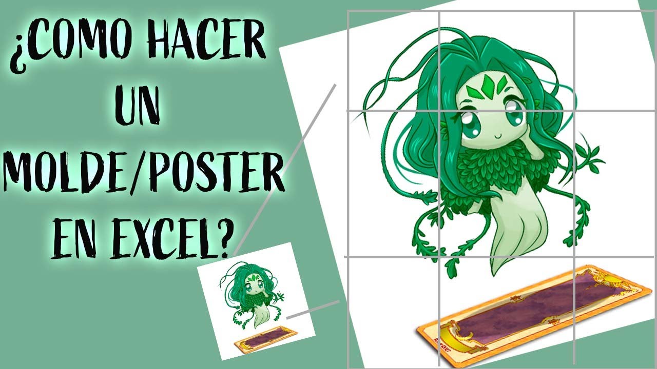 DIY | ¿CÓMO HACER UNA IMÁGEN TAMAÑO PÓSTER EN EXCEL ? | ¿CÓMO HACER UN MOLDE CON UNA IMAGEN? #EXCEL