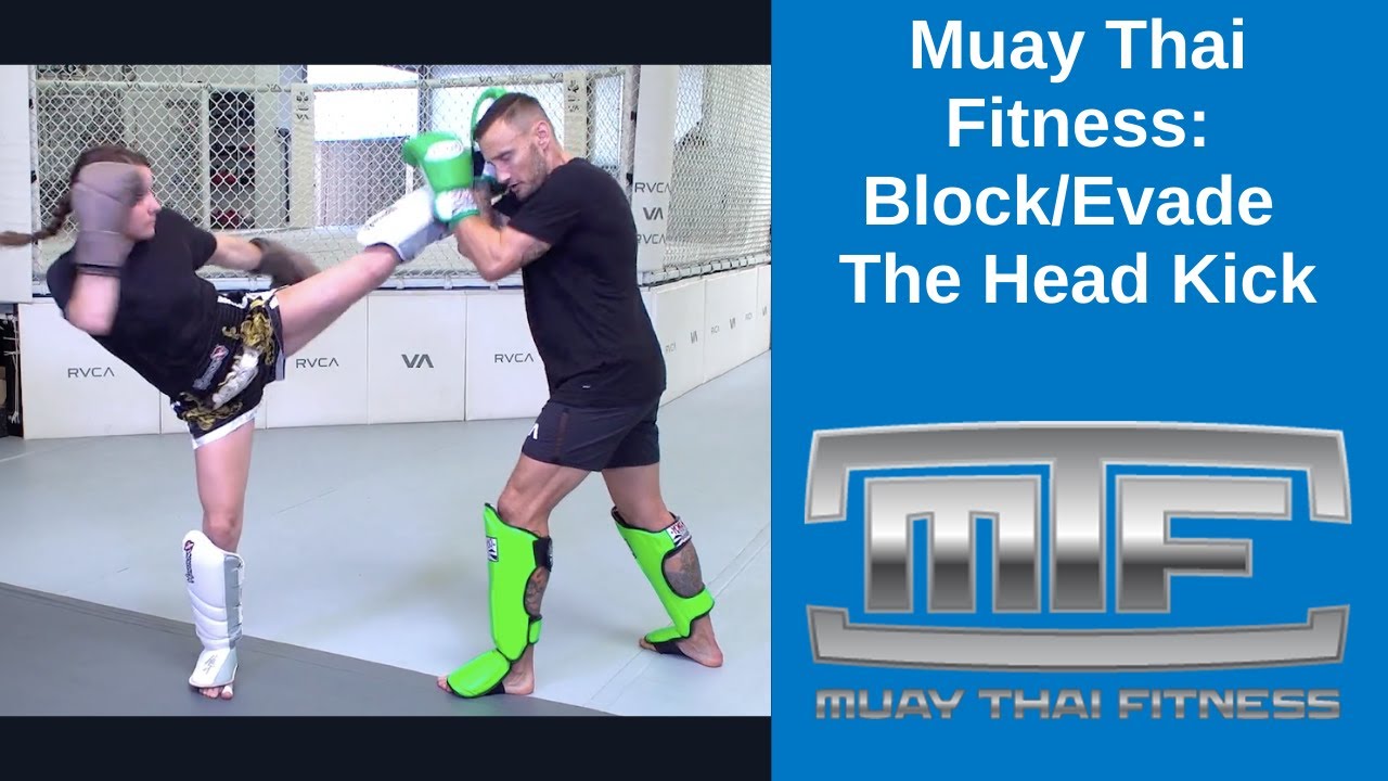 Block and Evade Head Kick | Muay Thai Fitness Workout