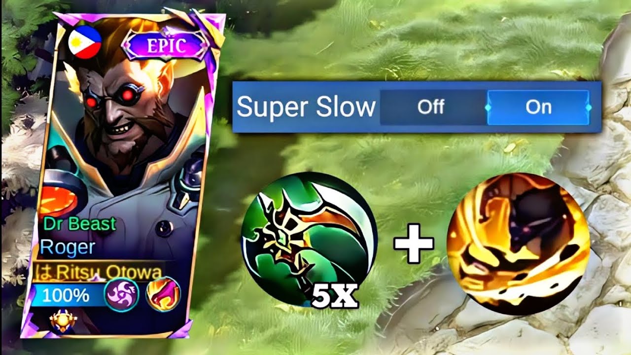 GLOBAL ROGER BROKEN BUILD FULL TRUE DAMAGE HACK 2024 | PERFECT BUILD(100%BROKEN) | MLBB