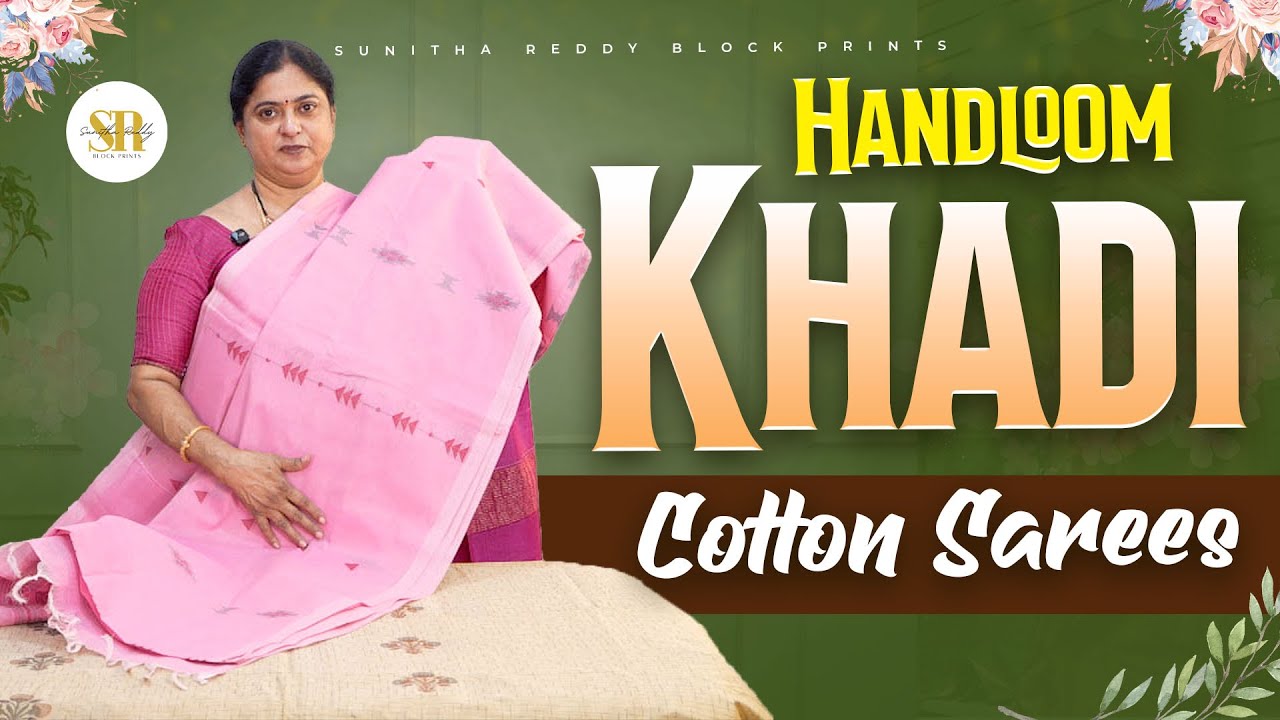 Pure Khadi Cotton Sarees | Simple & Stylish | Budget-Friendly Sarees | Jejis Vlogs