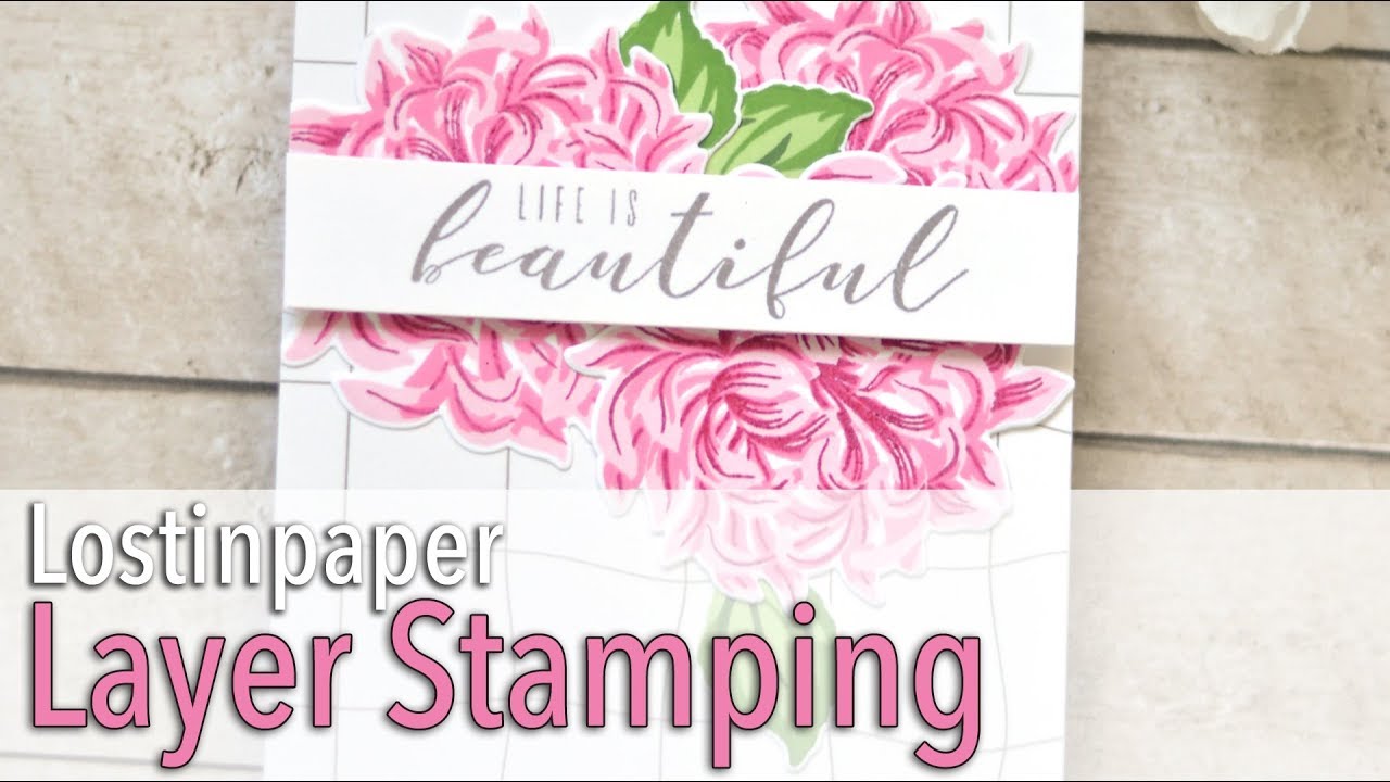 No Outline Stamp Layering - Altenew!