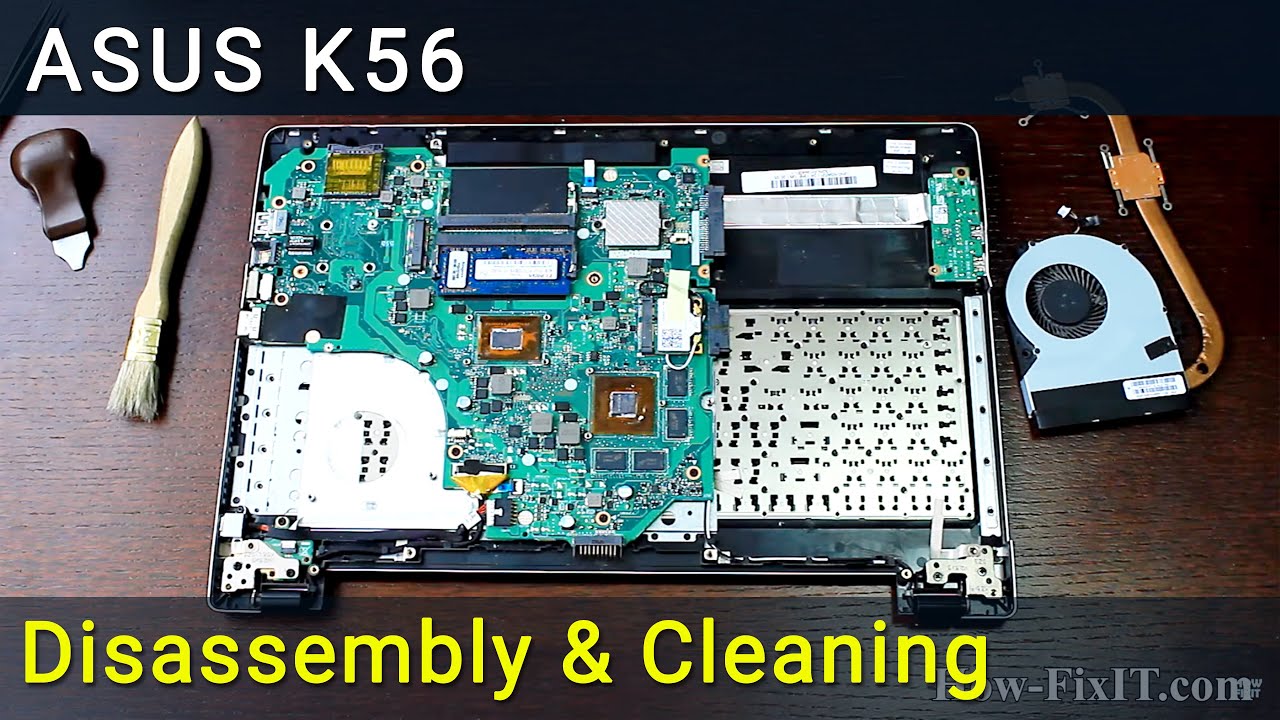 Asus K56 Demontaż, czyszczenie wentylatora i wymiana pasty termoprzewodzącej