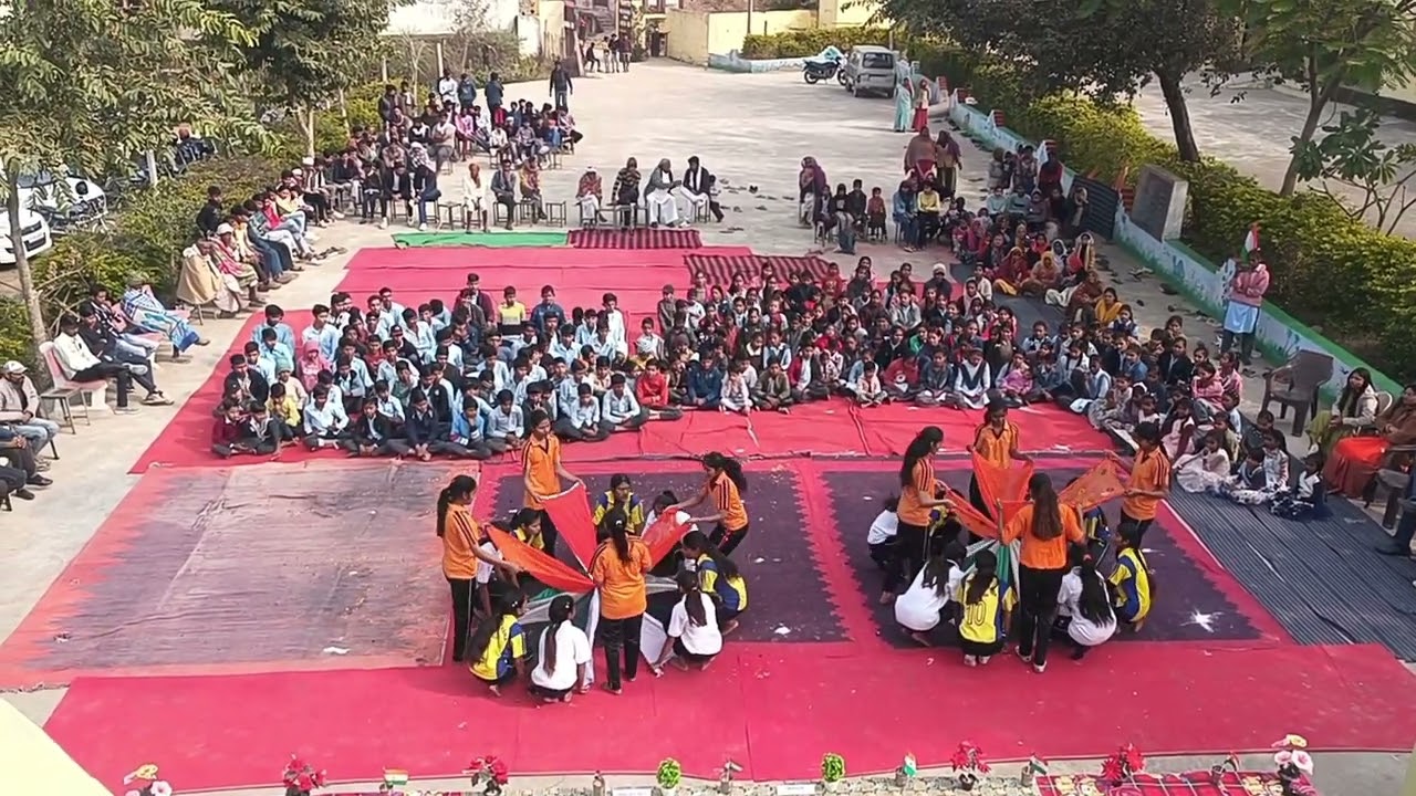 Saree drill||dupatta drill. || Tri colour dance performance||tiranga dance||republic day #students 