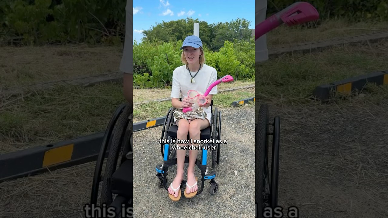 how i snorkel as a wheelchair user 🐢🧜🏻&zwj;♀️✨💕🌴