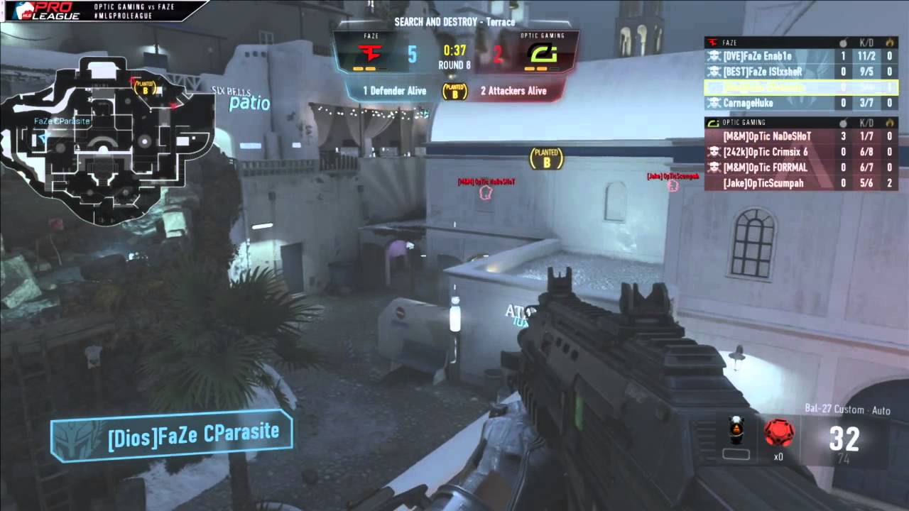 FaZe vs OpTic Gaming - Game 5 - (MLG Pro League - Mar 10th 2015)