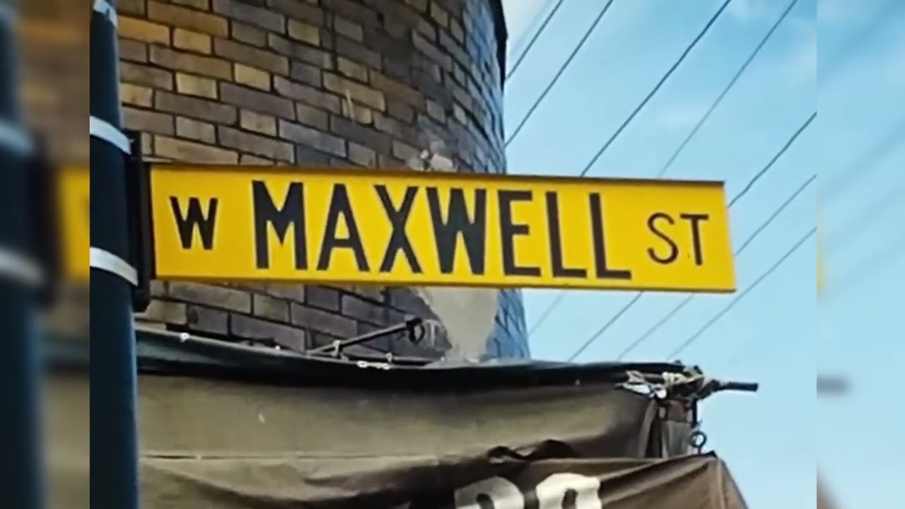 1960's Footage of the W Maxwell Street sign in Chicago🏙️