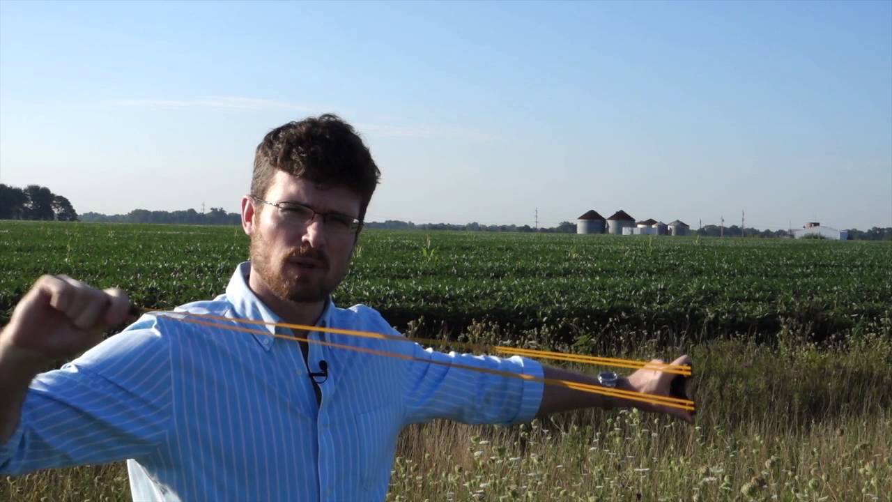 Long-range slingshot shooting -- 637 yard shot on a grain silo!