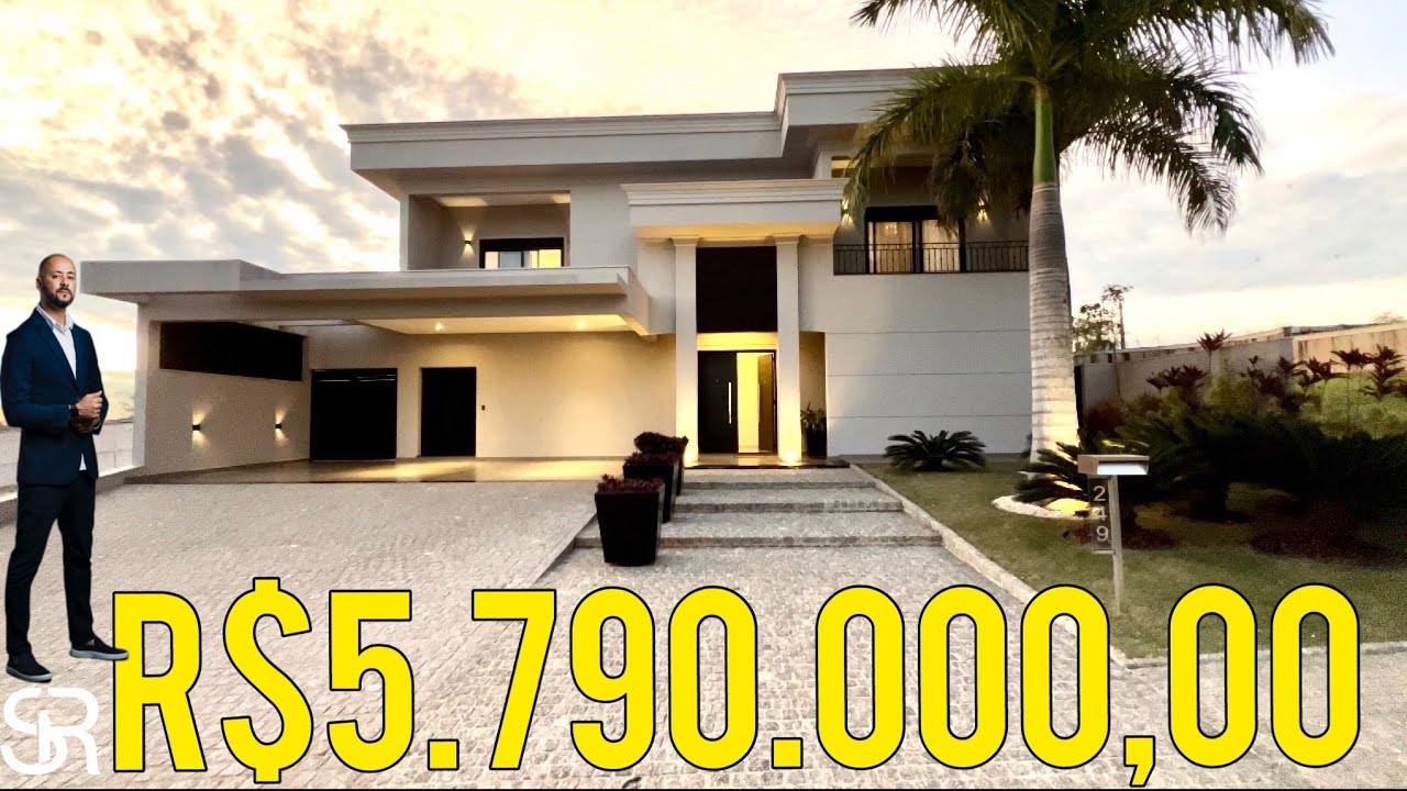 CASA NO MONT BLANC RESIDENCE EM CAMPINAS-SP - R$ 5.790.000,00 - ARQUITETURA CLÁSSICO CONTEMPORÂNEO