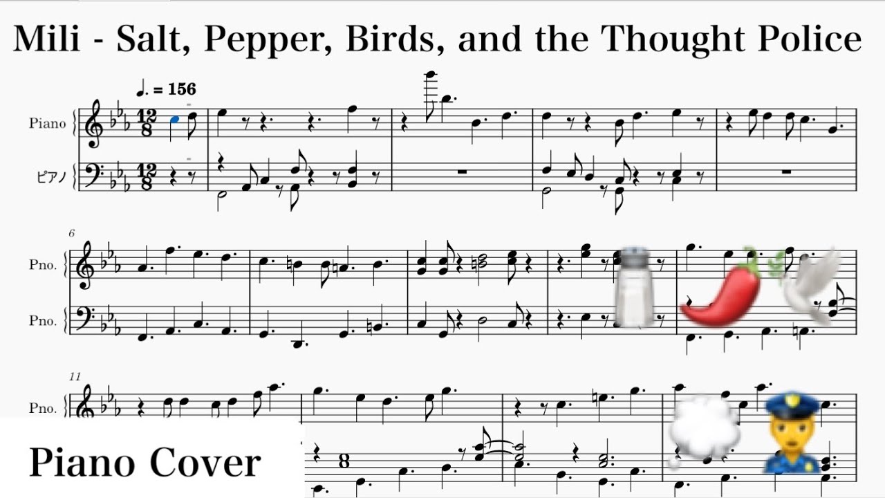 [Library of Ruina] Mili - Salt, Pepper, Birds, and the Thought Police / Piano cover