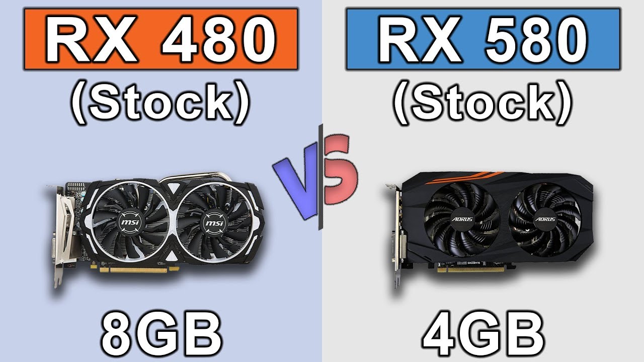 RX 480 (8GB) vs RX 580 (4GB) | New Games Benchmarks