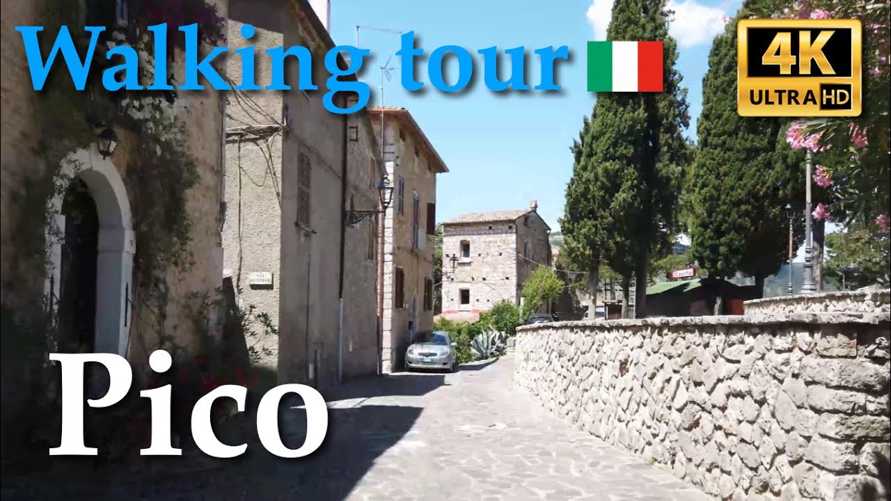 Pico (Lazio), Italy【Walking Tour】With Captions - 4K