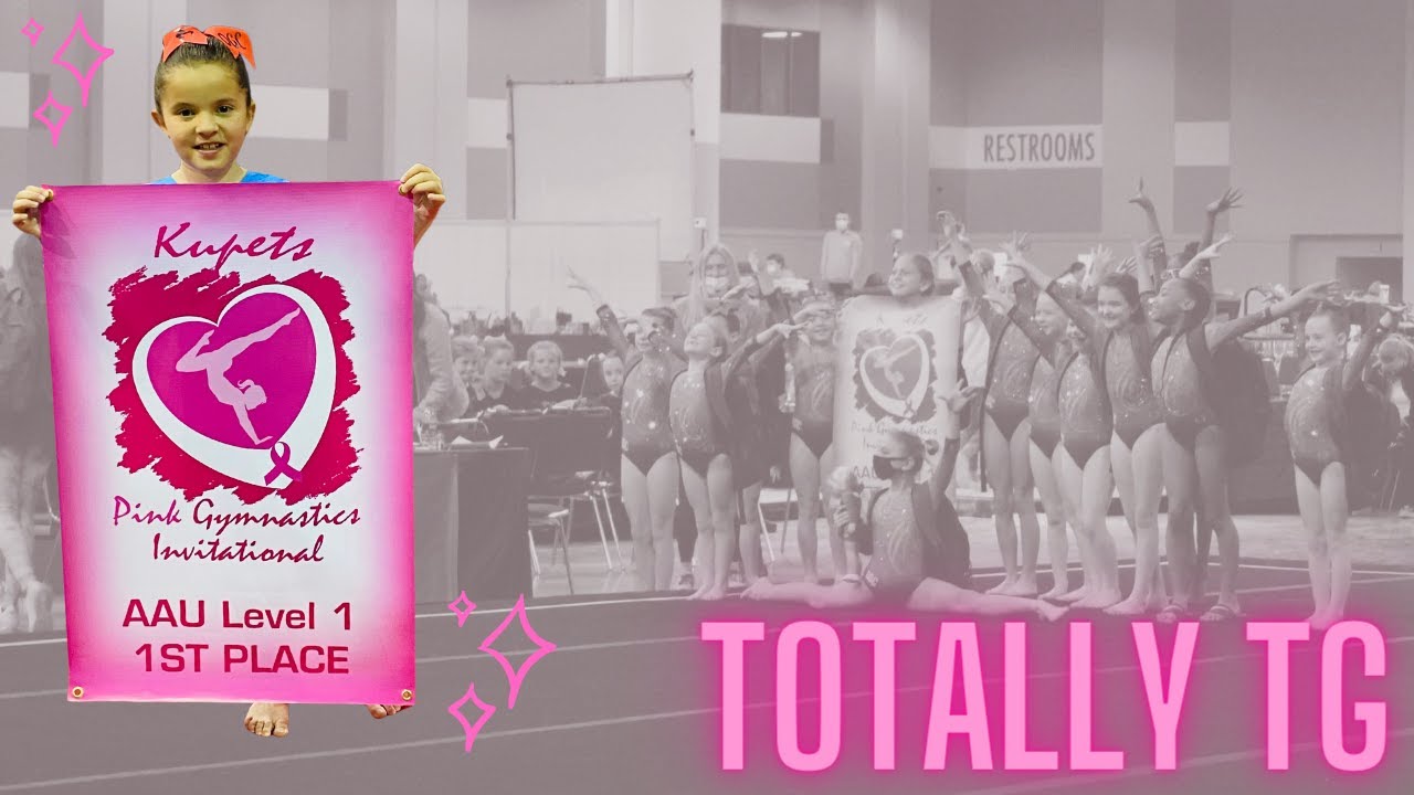 FIRST PLACE team at Level 1 Kupets Pink Gymnastics Meet in Savannah Georgia