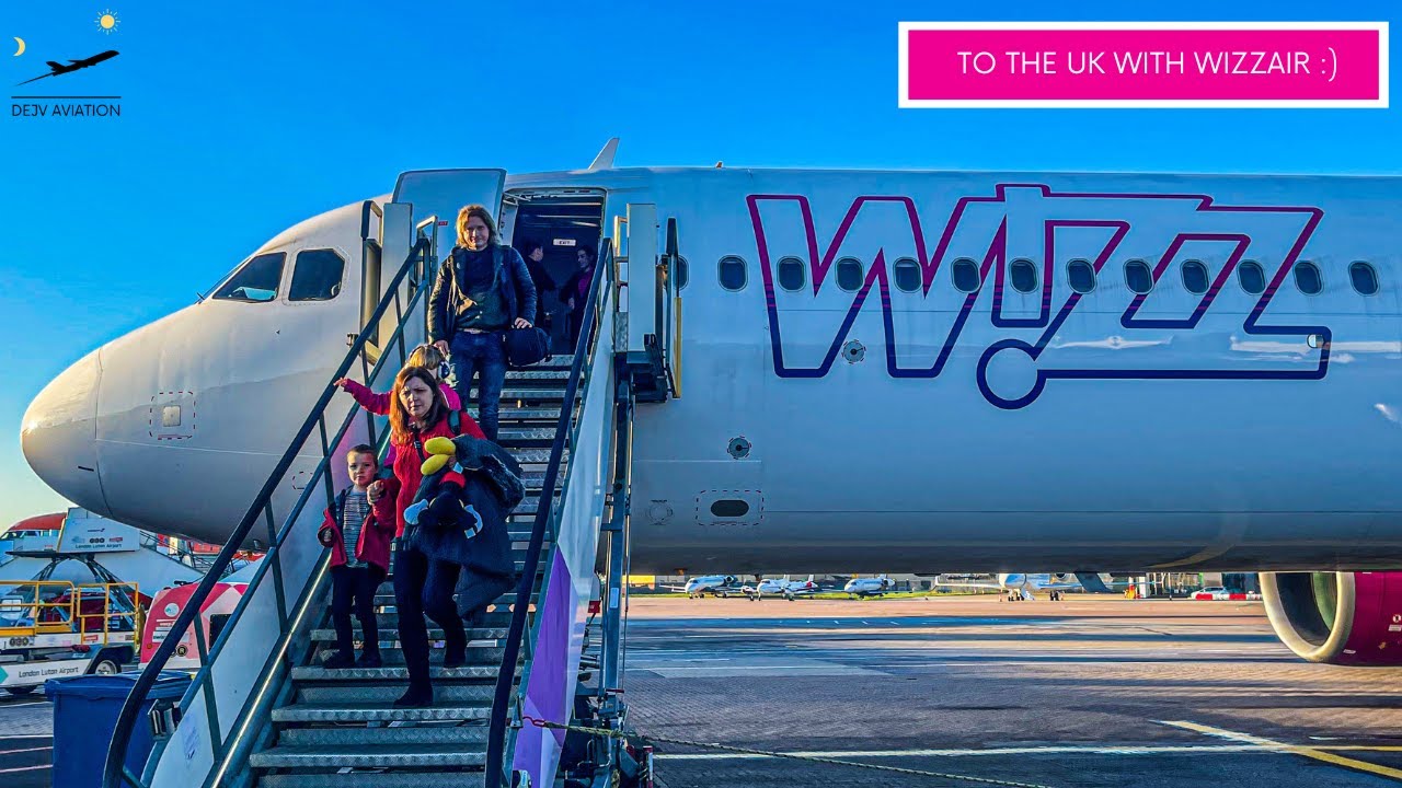 [4K] TRIP REPORT | To the UK with WIZZAIR ツ | WIZZ Airbus A321neo | Krakow to London Luton