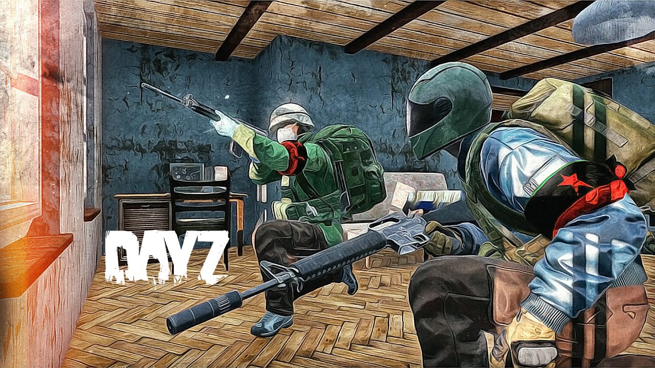 Перестрелка на расстоянии😵Удобный ландшафт для СНАЙПЕРА в DayZ