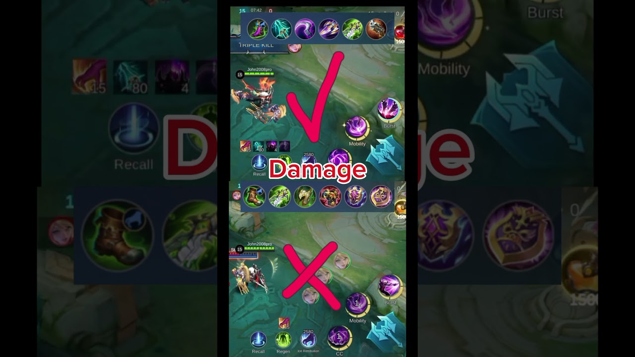 Tank Build VS Damage Build | Martis. @MobileLegends5v5MOBA #mobilelegends #mlbb #mlbbesports