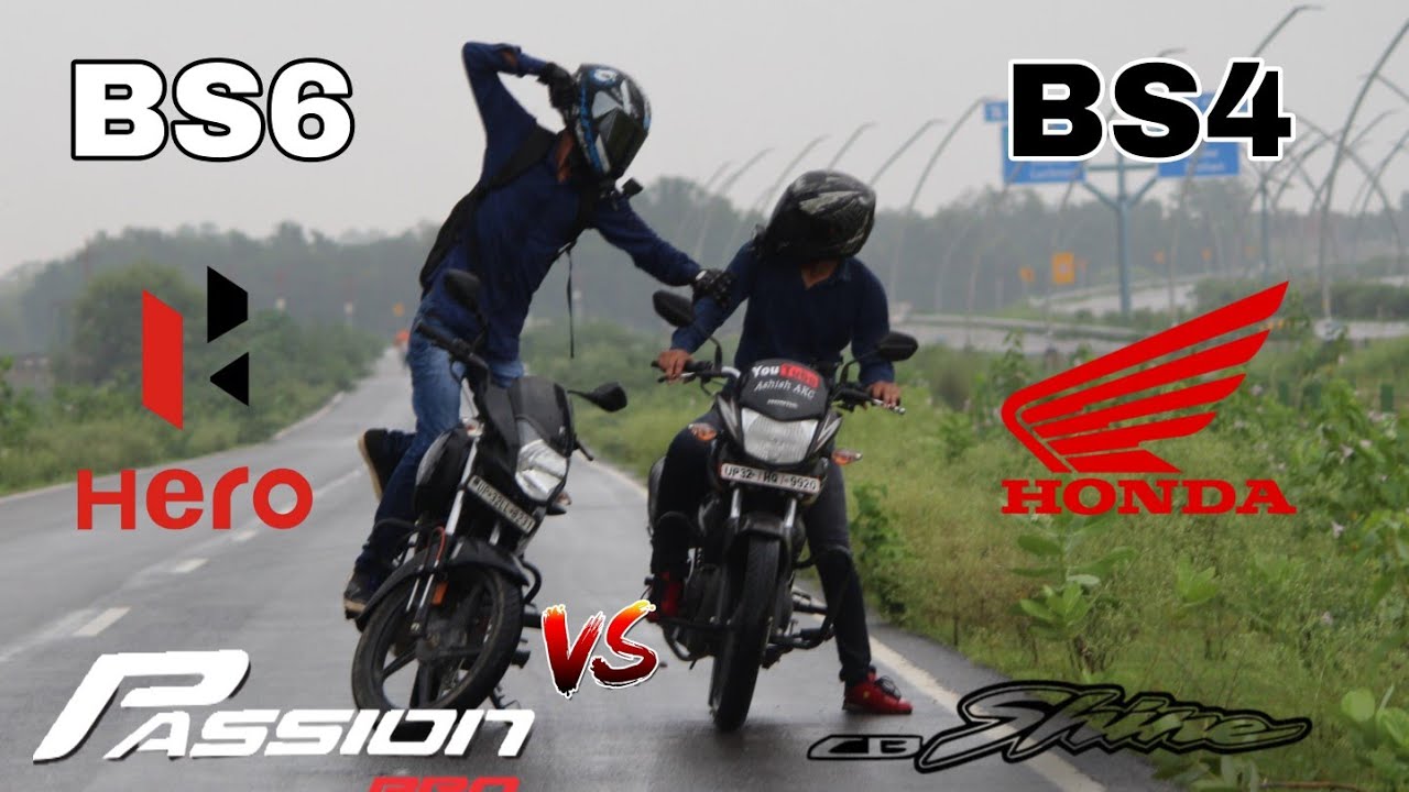 PASSION PRO BS6 Vs HONDA CB SHINE BS4 | TOP END RACE | Ashish AKC