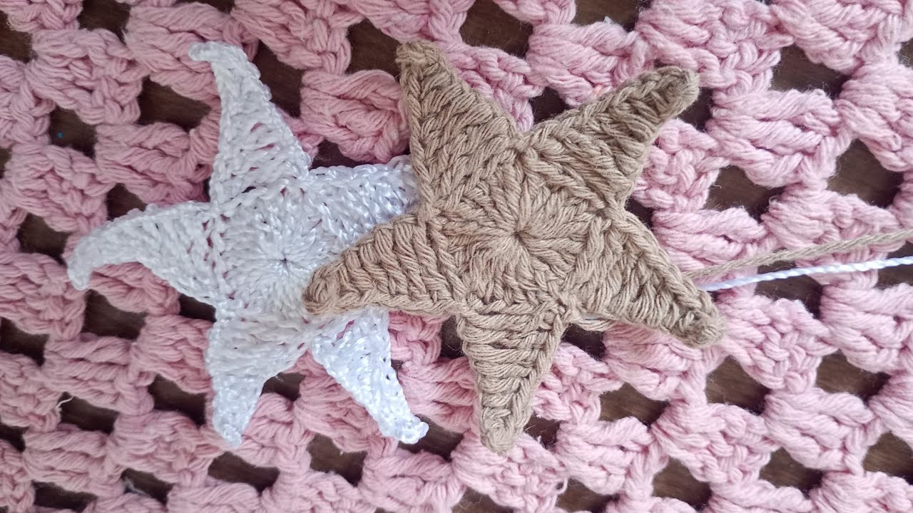 Tutorial estrela 🌟 em crochê passo a passo 