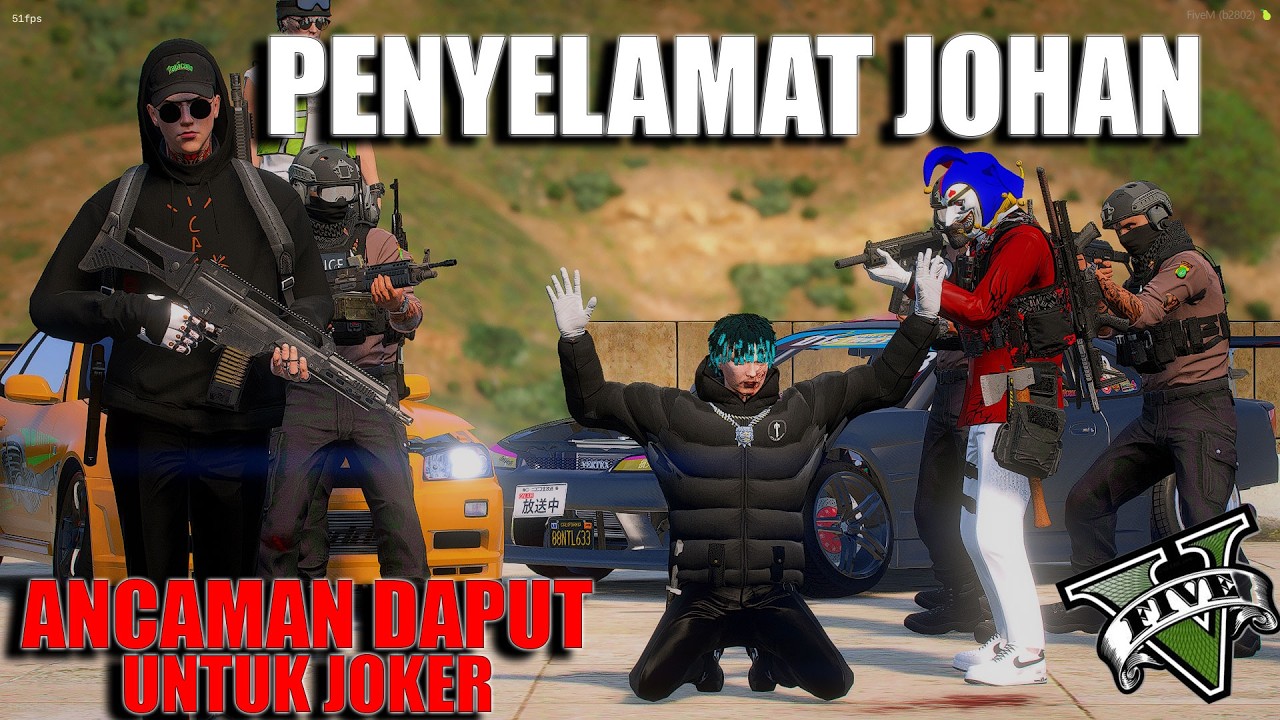 INFORMASI PENTING !! DAPUT MENYELAMTATKAN JOHAN DARI JOKER YG INGIN MEMBUNUH NYA !! GTA 5 ROLEPLAY