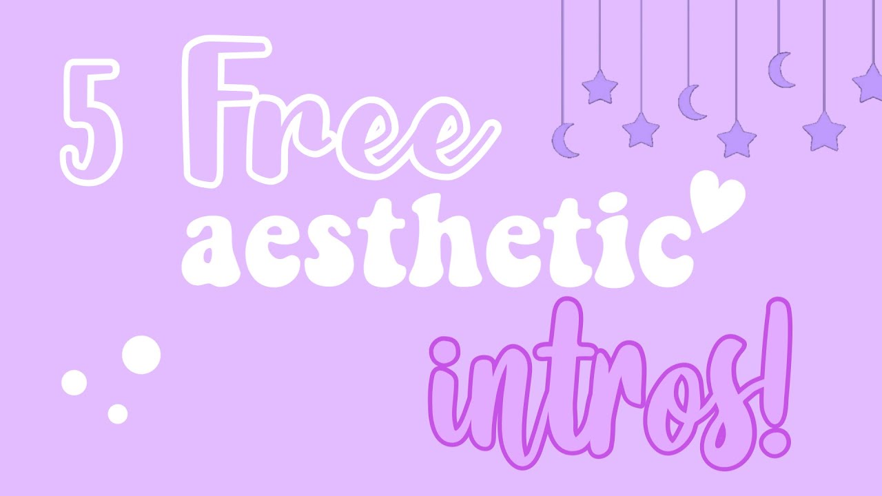 5 FREE aesthetic purple intro templates ☂️Simple☂️ (read description)
