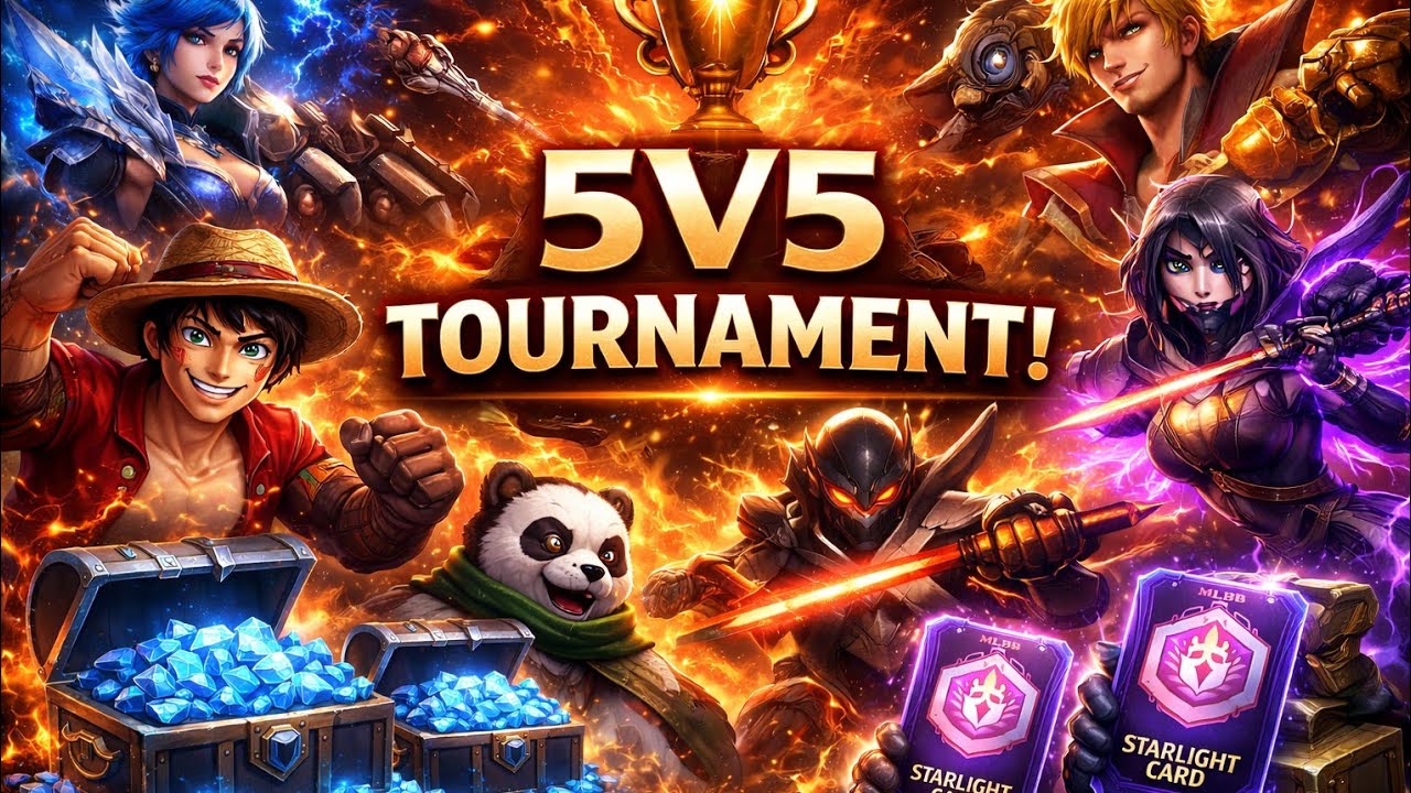 WELCOME TO WEEKLY 5v5 SARLIGHT TOURNAMENT  GIVEWAY ..WINNER GETS 50 DIAS AND STARLIGHT CARD...#mlbb