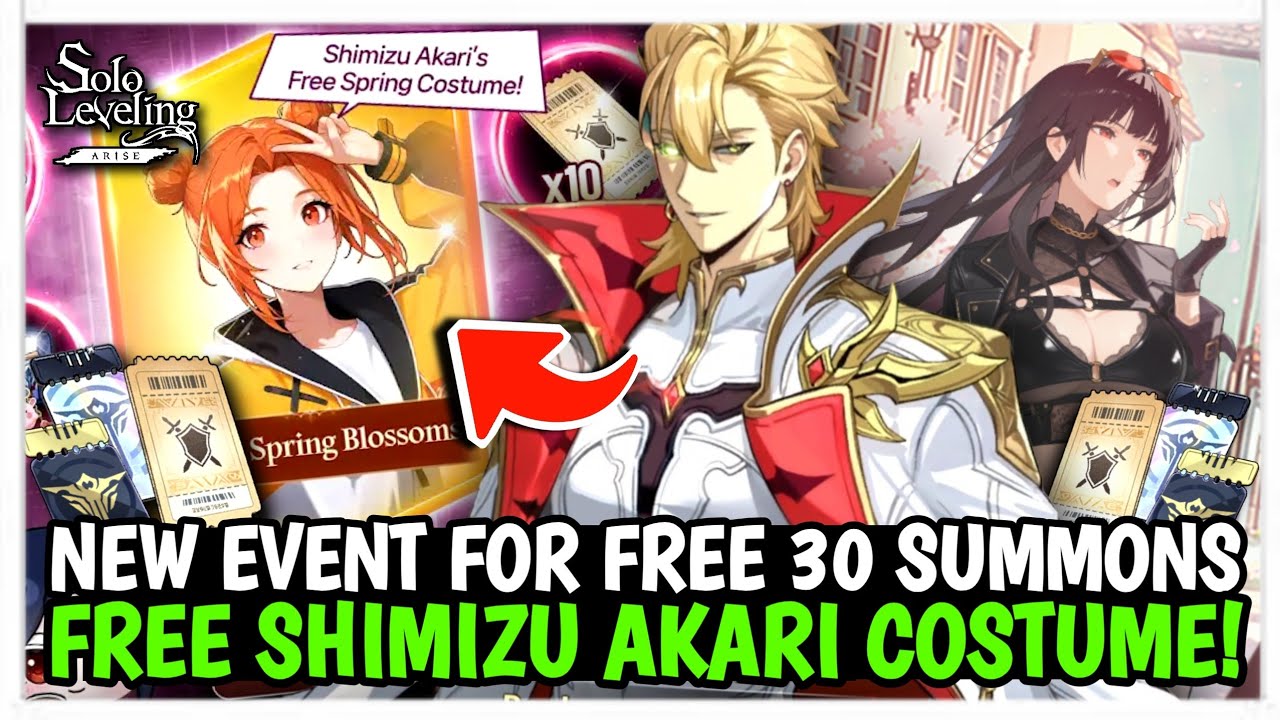 NEW EVENT FOR FREE 30 SUMMONS! DO THIS NOW! FREE SHIMIZU & KANAE OUTFITS? - Solo Leveling: Arise