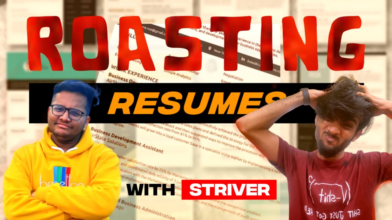 Resume Roasts With Striver | Ultimate Tips 🔥
