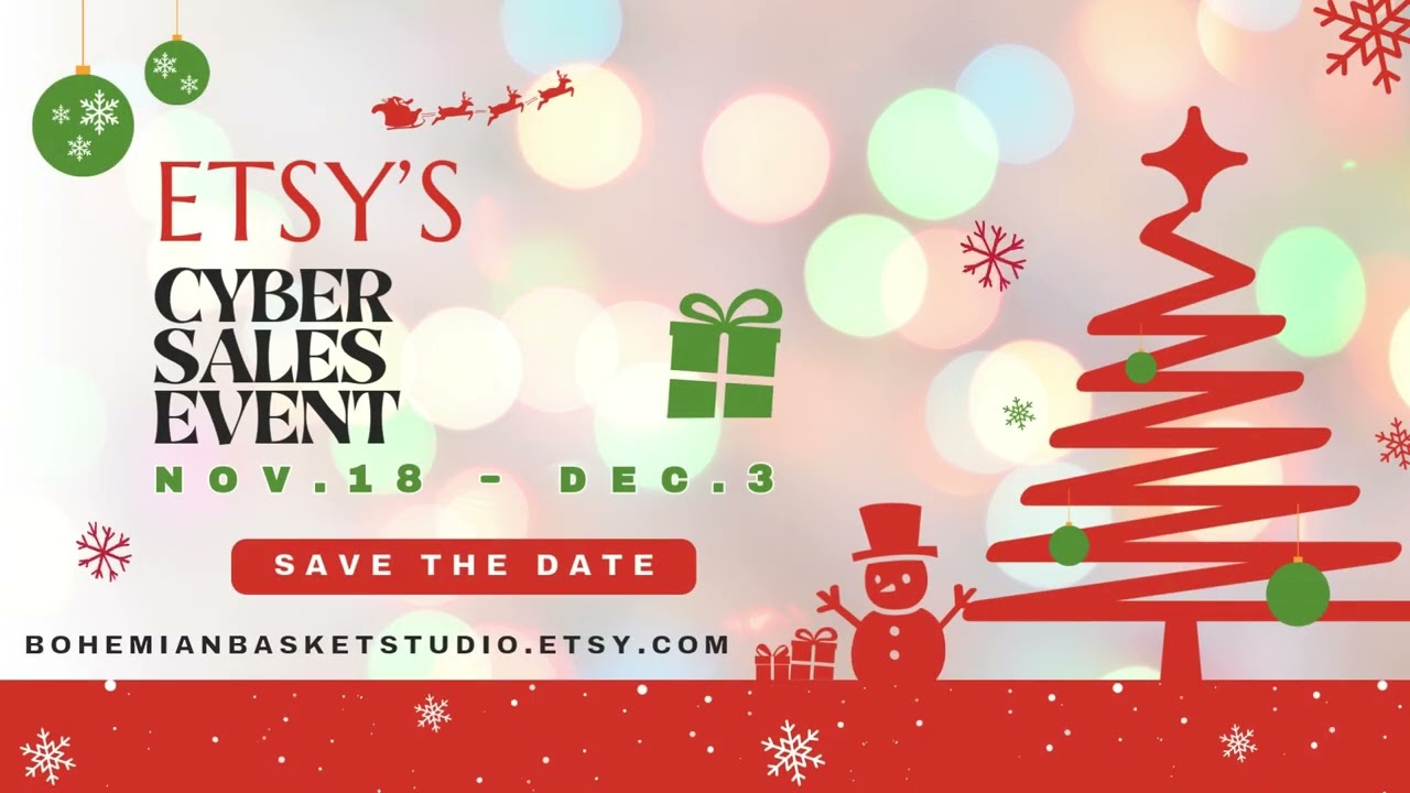 Etsy's Cyber Sales Event - Nov.18 - Dec. 3