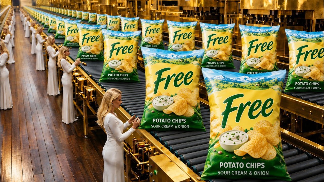 Industrial Potato Chips Manufacturing | Inside a Modern Food Factory