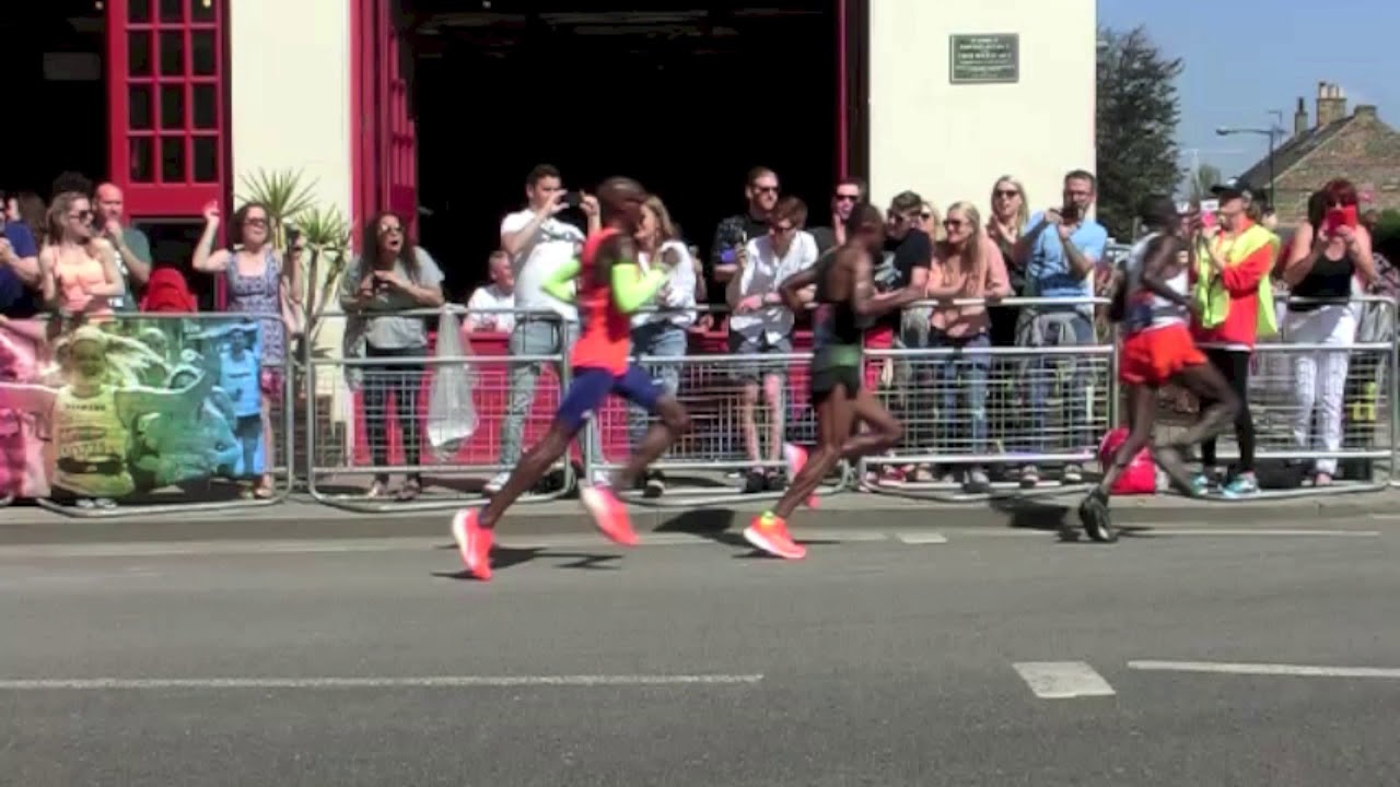 London Marathon 2018 Elite Men Slow Motion