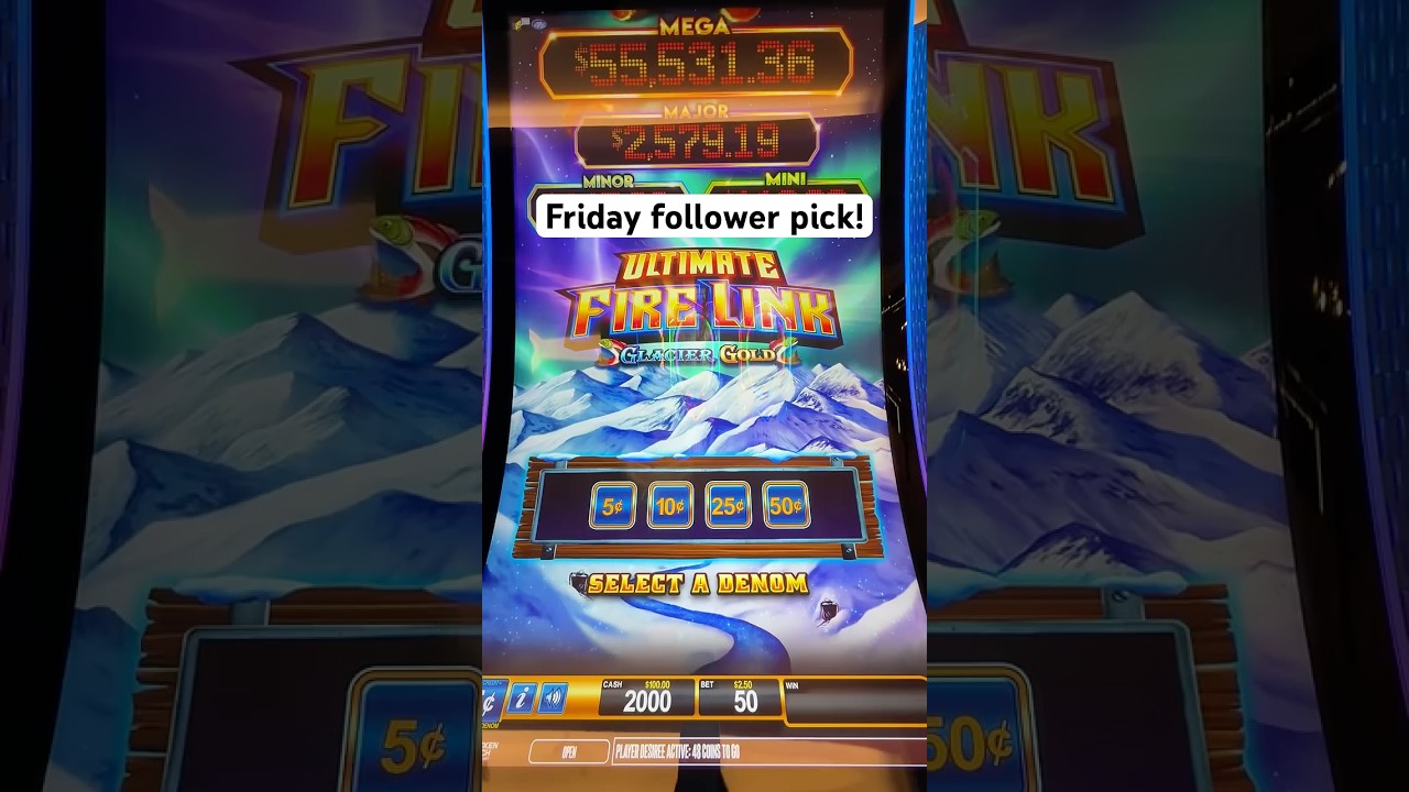 Friday follower pick ! $5 spins on fire link #casino #slot #gambling