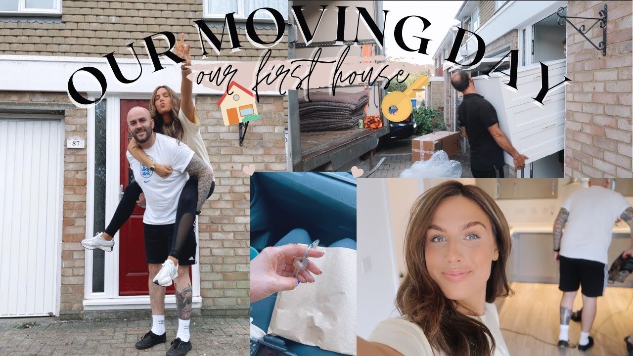 OUR MOVING DAY! Moving into our first house | Moving vlog 🤍