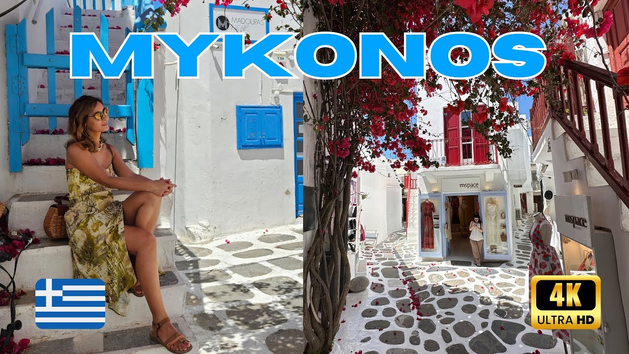 Mykonos, Greece 🇬🇷 Walking Tour - Summer 2023 - Is it worth the hype? (4K) #mykonos #greece