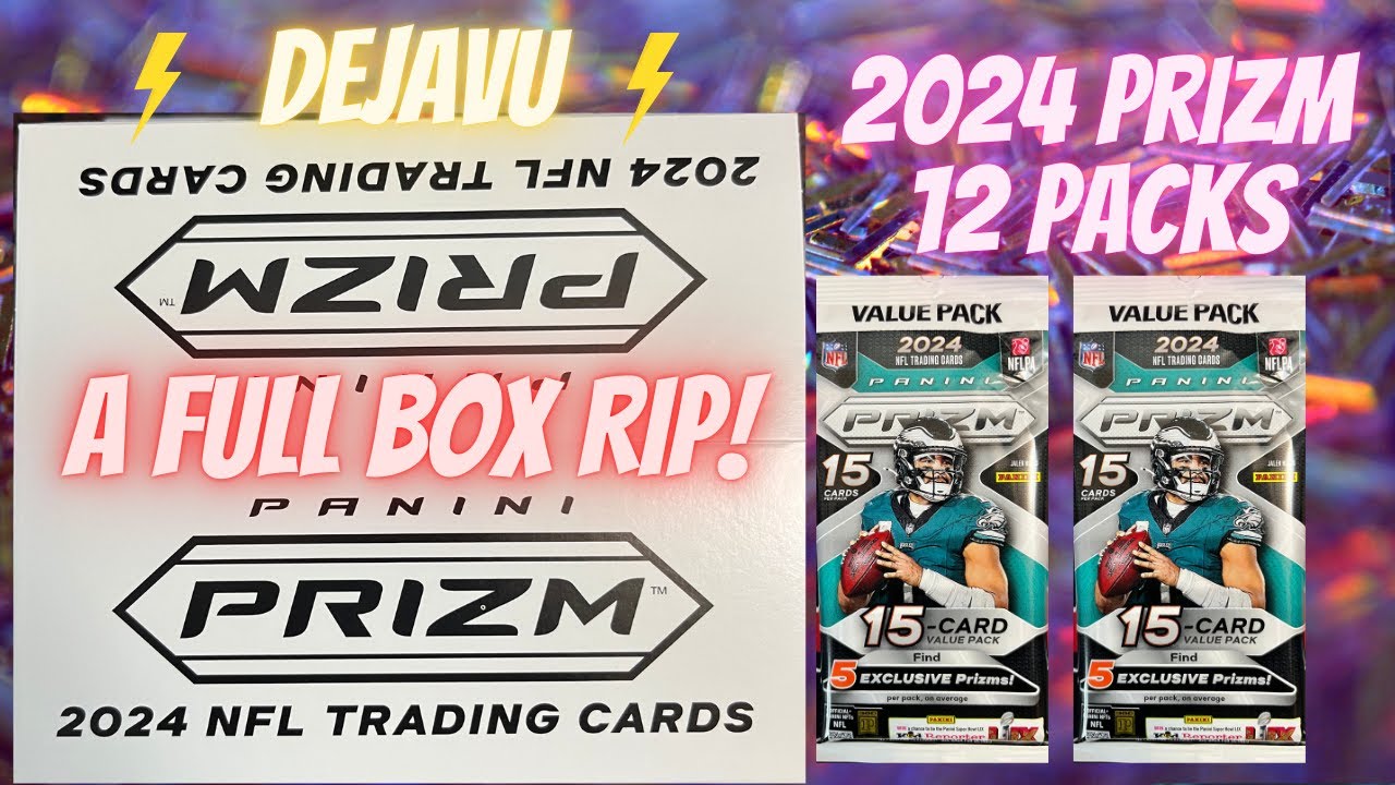 A Sealed Value Box 2024 Panini Prizm Football 12 Packs ** Big RC Pull!! **