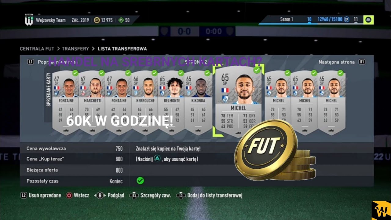 Jak zarobić 60k w godzinę? FIFA 22 HANDEL