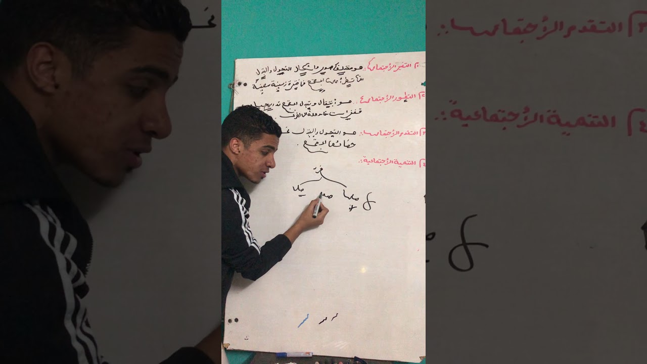 شرح الجزء الاول من التغير الاجتماعي ل٢ث علم احتماع