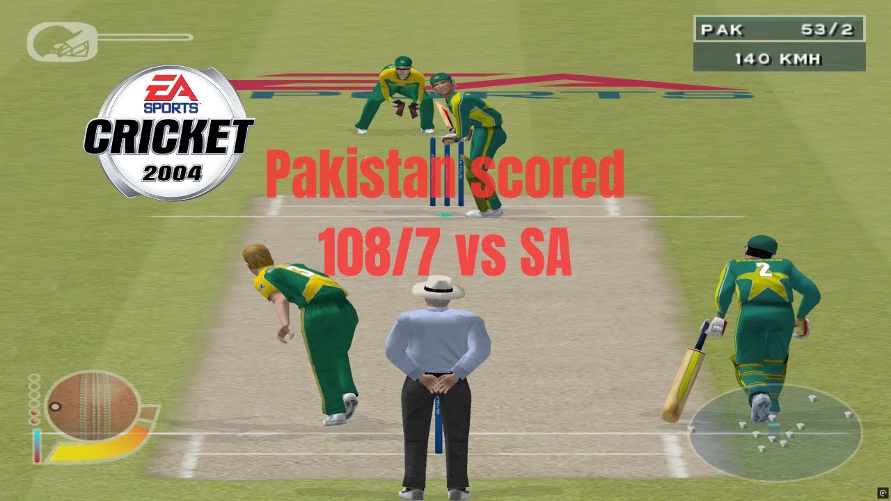 Pakistan Scored 108 runs vs SA in 10 Overs | WS Game 8 | Cricket 2004 | Hard Difficulty | 1440p