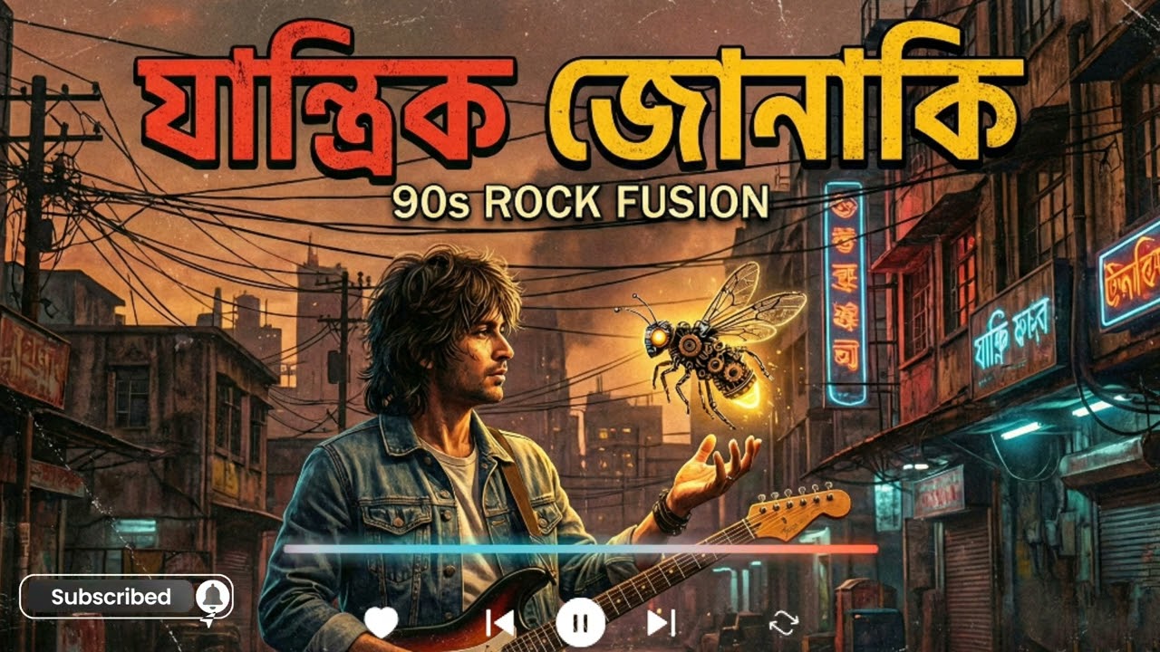 Jantrik Jonaki | যান্ত্রিক জোনাকি | New Bengali Rock Fusion Song 2026 | 90s Vibe