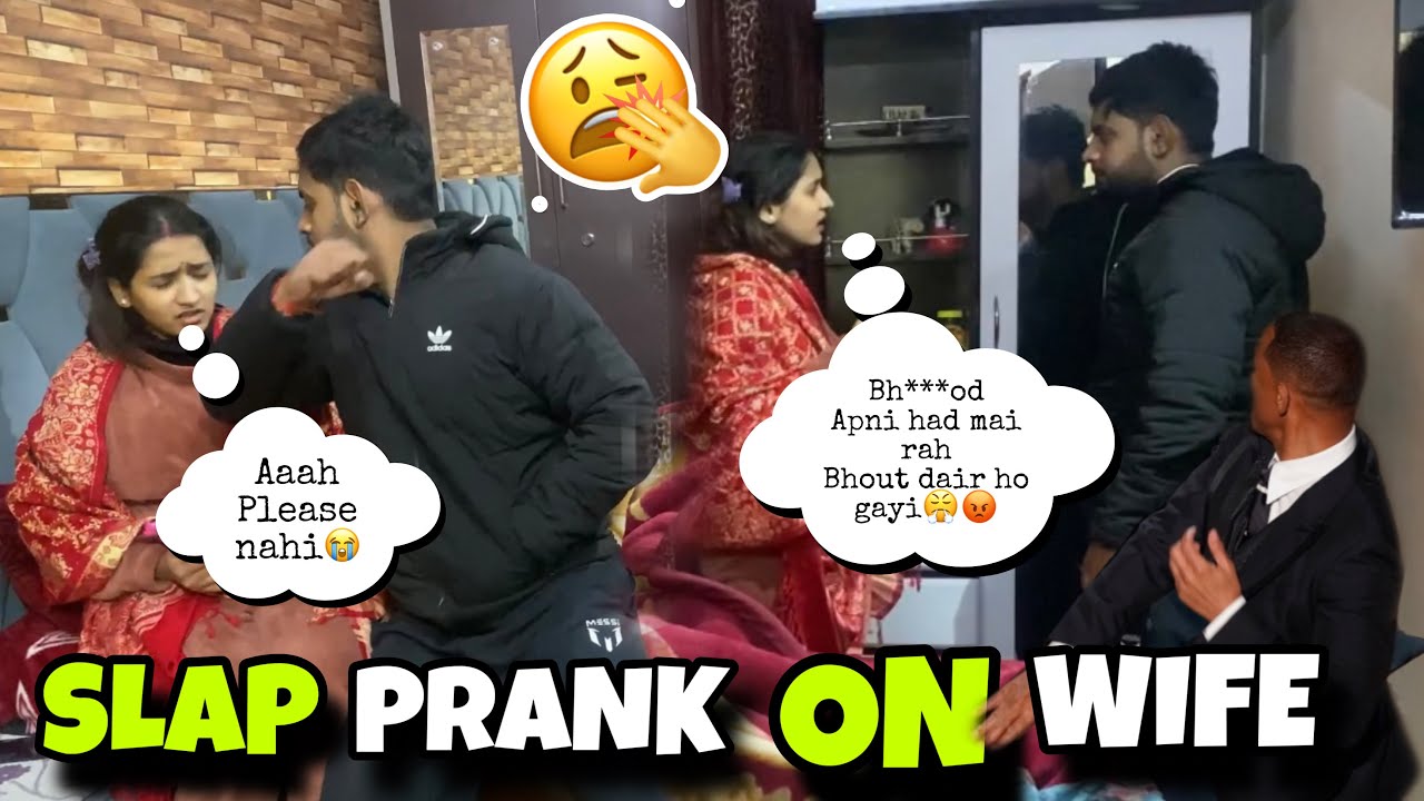 Slapping Prank On Wife | Goes Wrong❌| Husband Angry On Wife Prank | MrandmrsGautam
