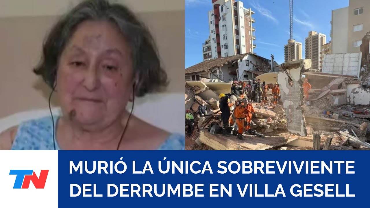 Murió Josefa, la única sobreviviente del derrumbe del hotel en Villa Gesell