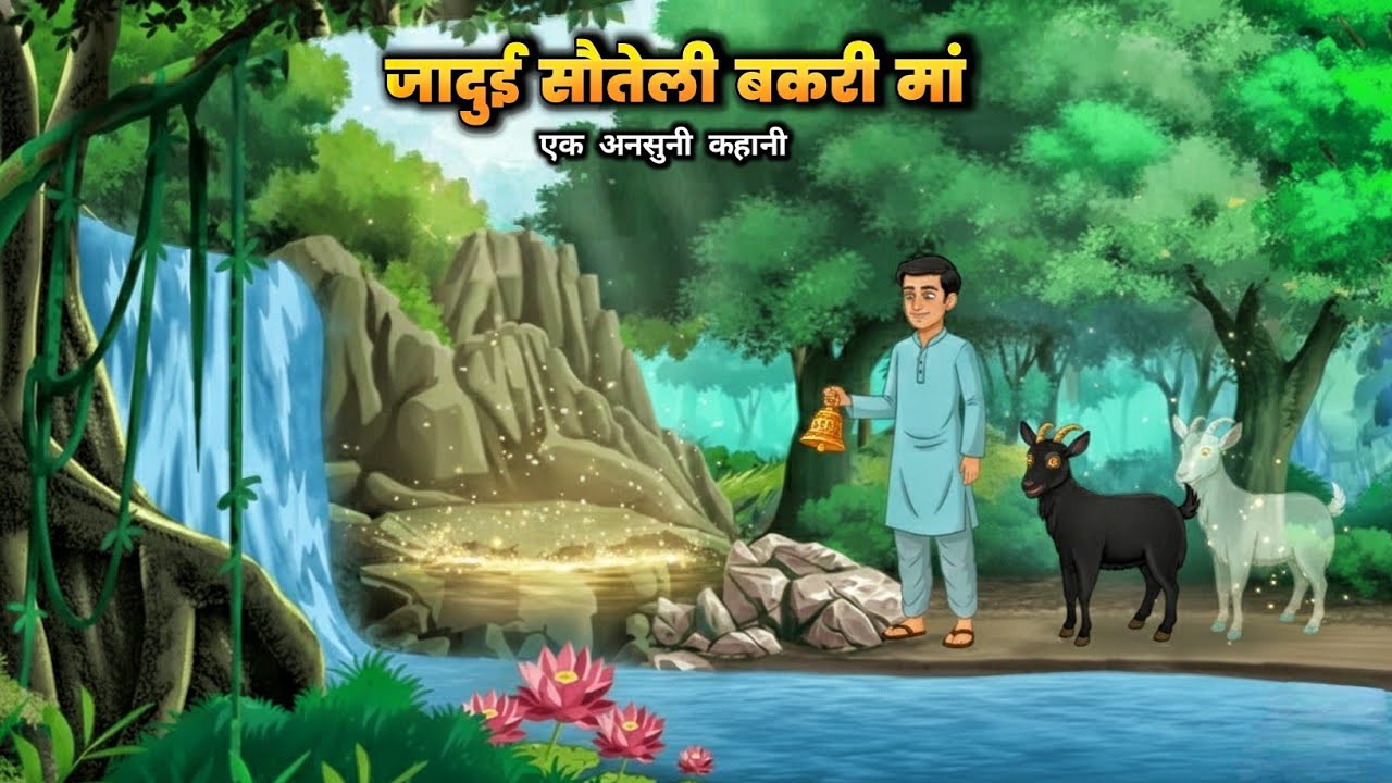 जादुई सौतेली बकरी माँ | Cartoon | Kahani | Hindi Kahani | Kahaniya | Jadui Kahani