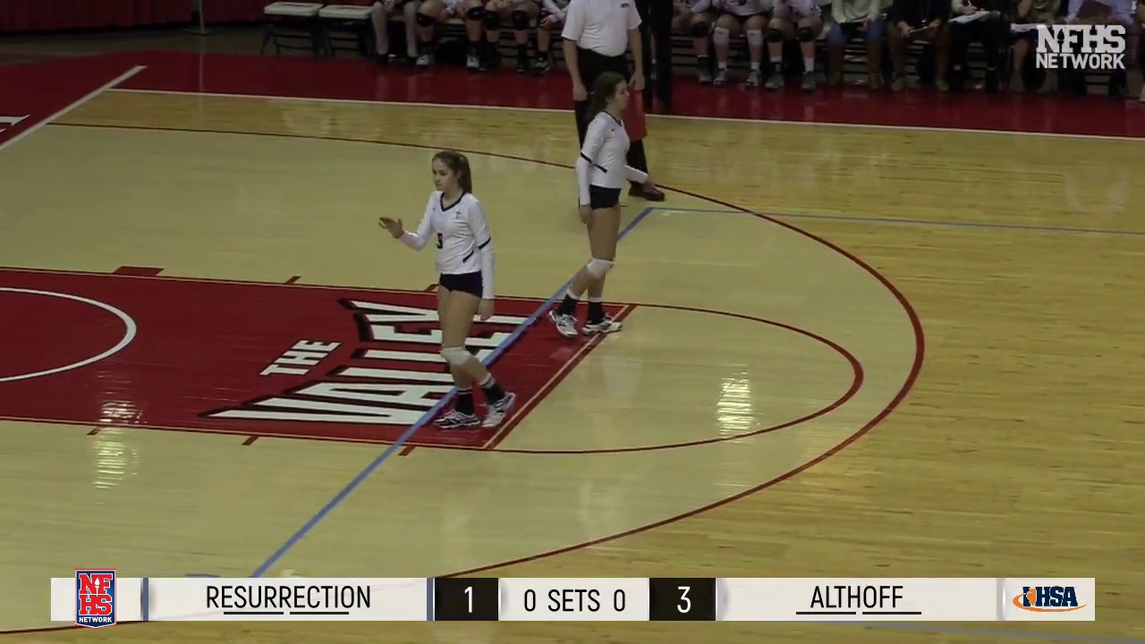 2017 IHSA GIrls Volleyball Class 3A Champ Game: Belleville (Althoff) vs Chi. (Resurrection)