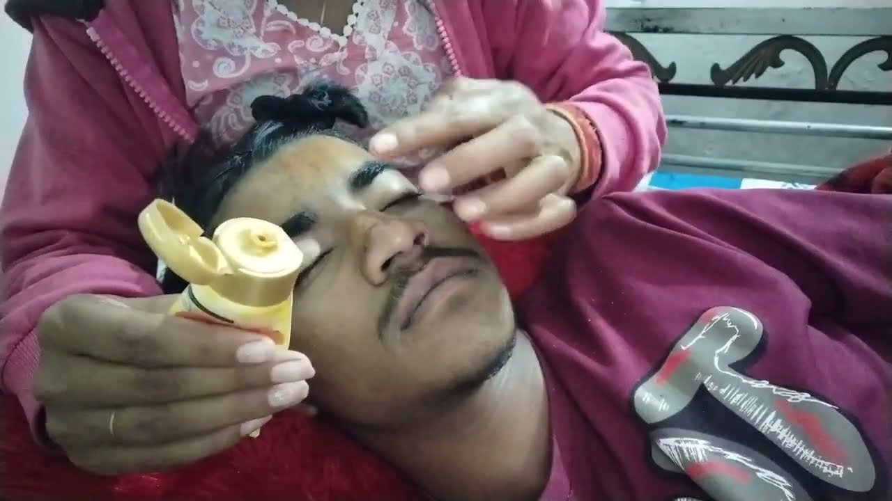 ASMR!! face Cleaning & Face massage 💆💤