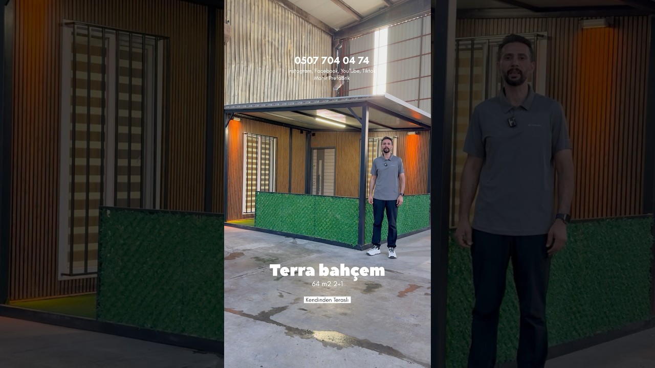 2025&rsquo;in En Şık Konteyner Evi! &Uuml;retimini Biz Yaptık 64 m2 - 2+1 #prefabrik #konteyner #container