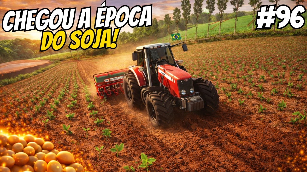 COMEÇAMOS O PLANTIO DA SOJA DAS LAVOURAS DA FAZENDA PITANGUEIRA #96