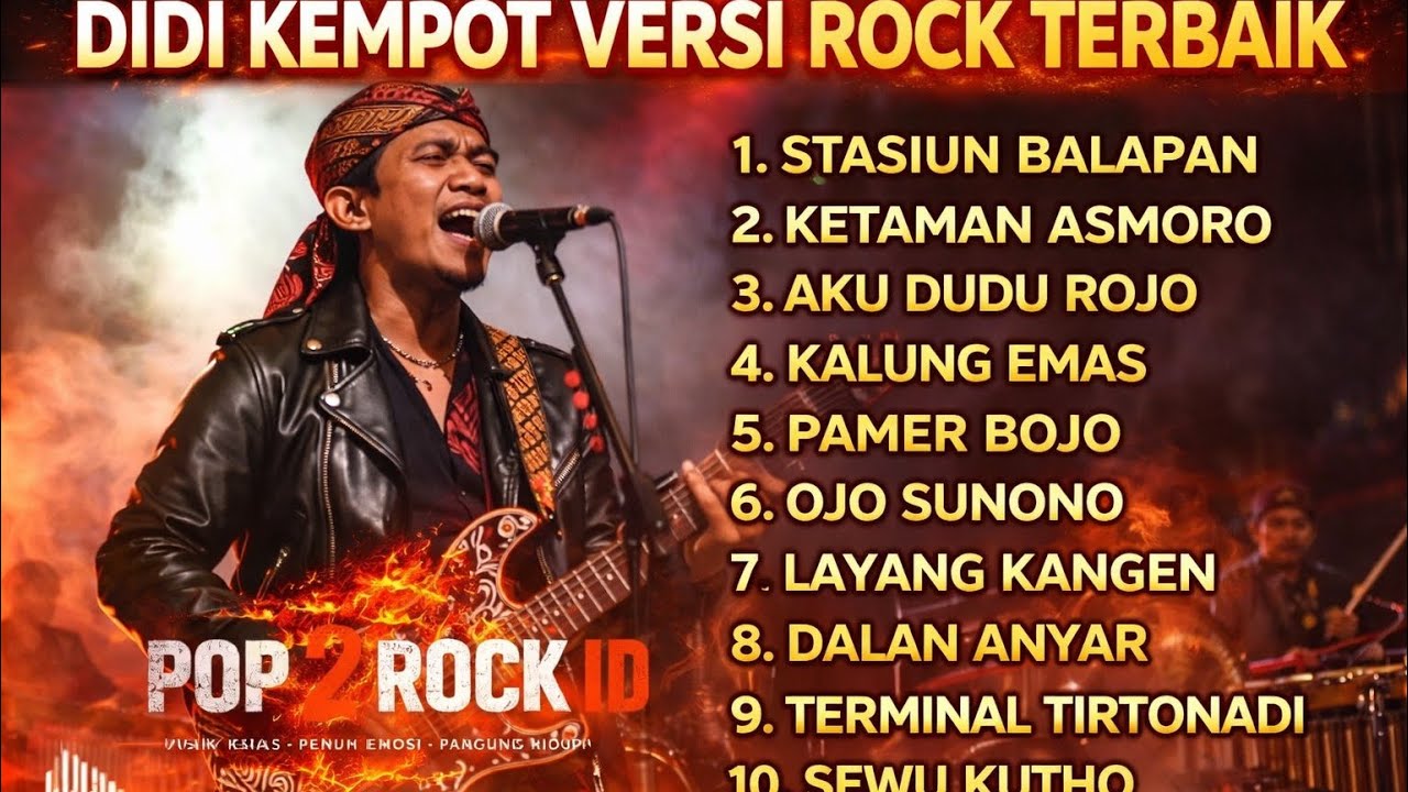 KUMPULAN LAGU DIDI KEMPOT TERBAIK VERSI ROCK ENEERGI BY POP2ROCK ID