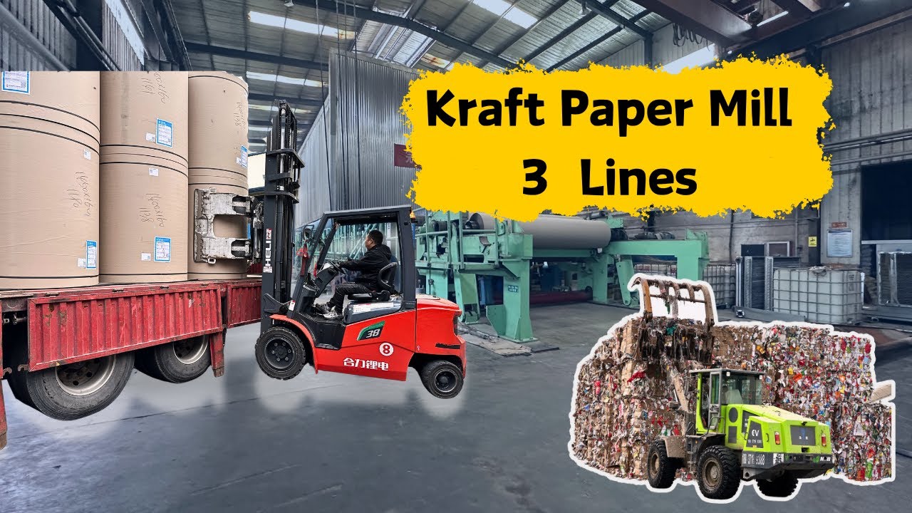 Paper Mill Three Lines Testliner Fluting Paper Waste Paper Recycling