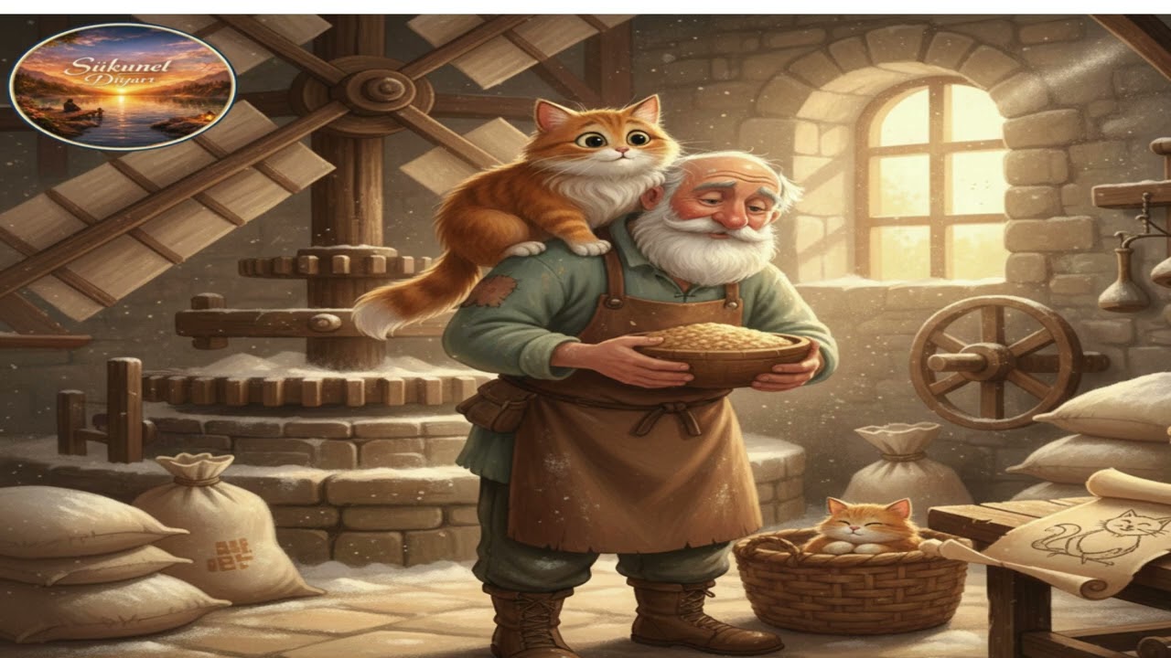 kedi ve değirmenci